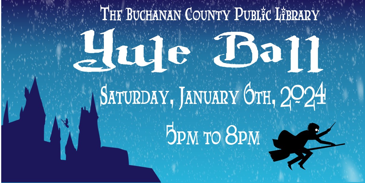 Buchanan County Public Library Yule Ball Slide 2024