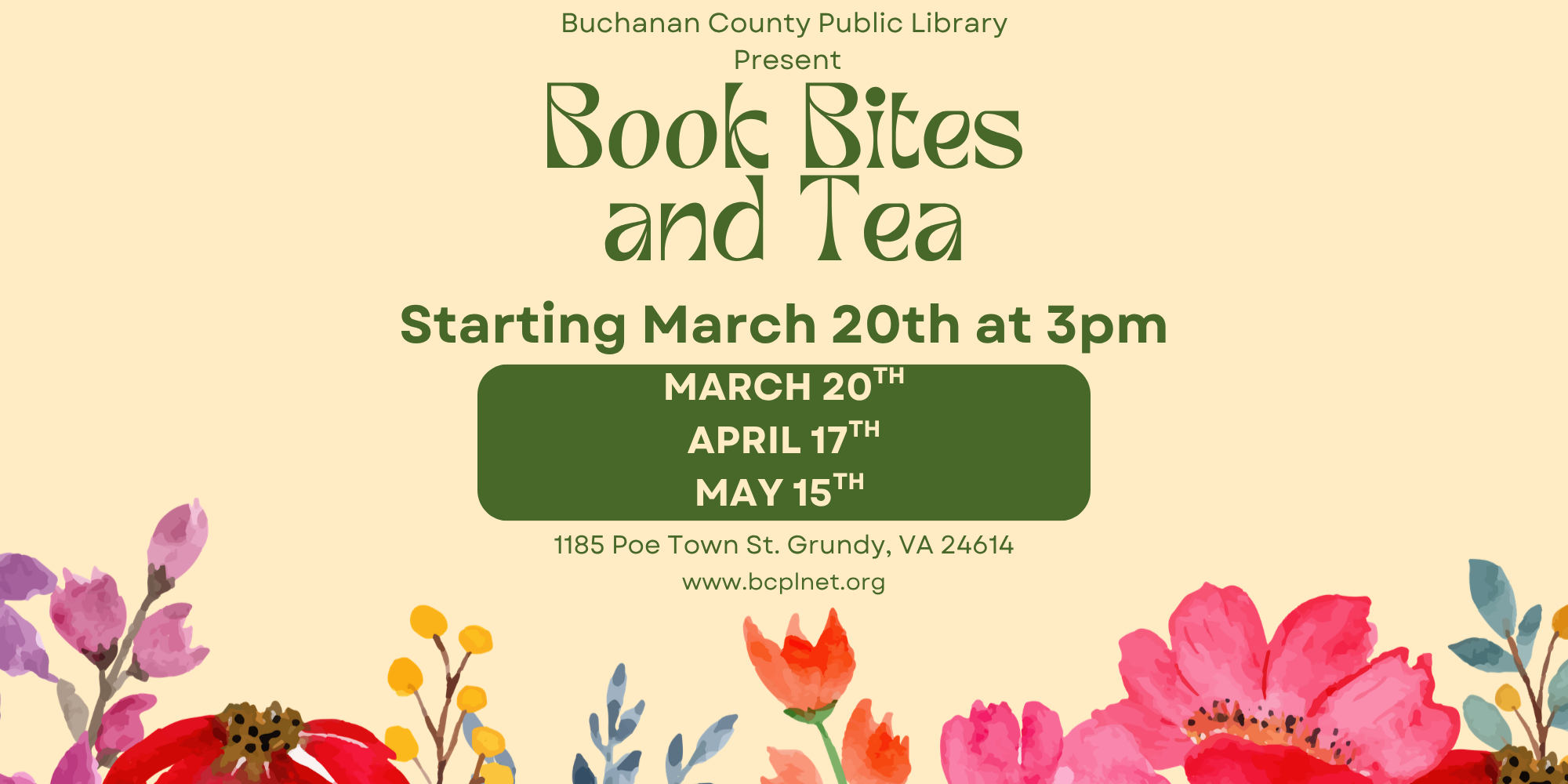Book Bites and Tea Spring 2026