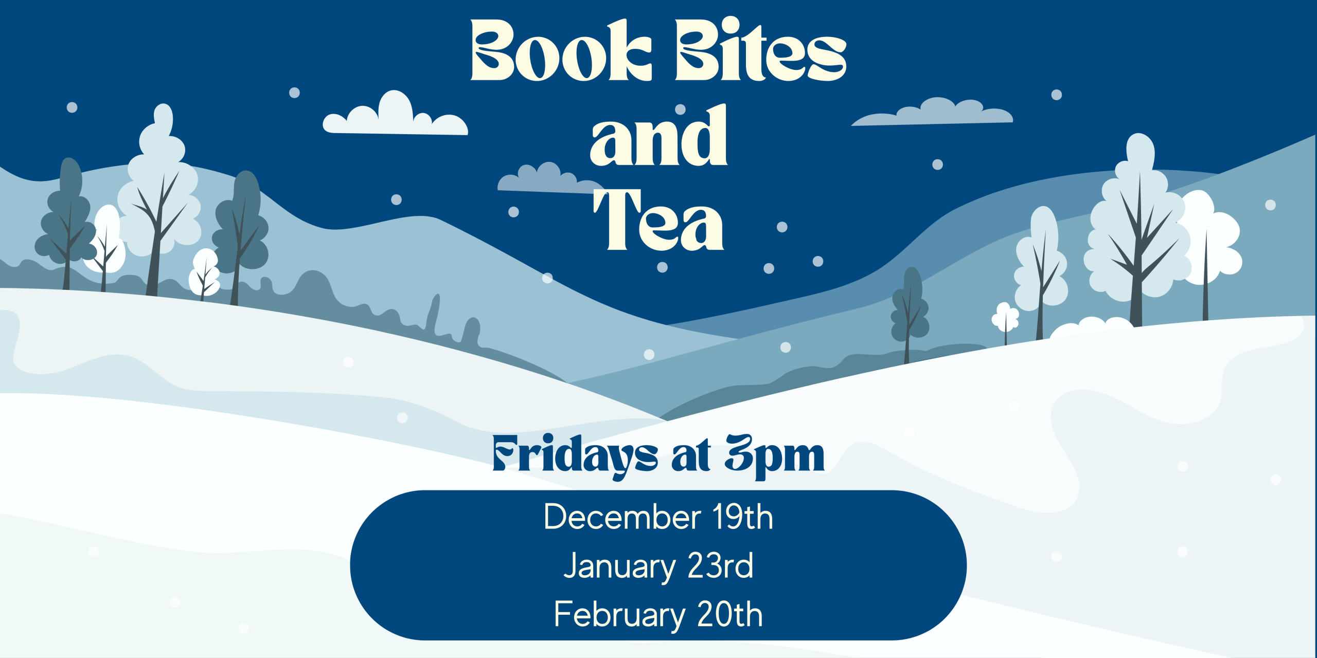 Book Bites and Tea Winter Calendar (8 x 4 in)