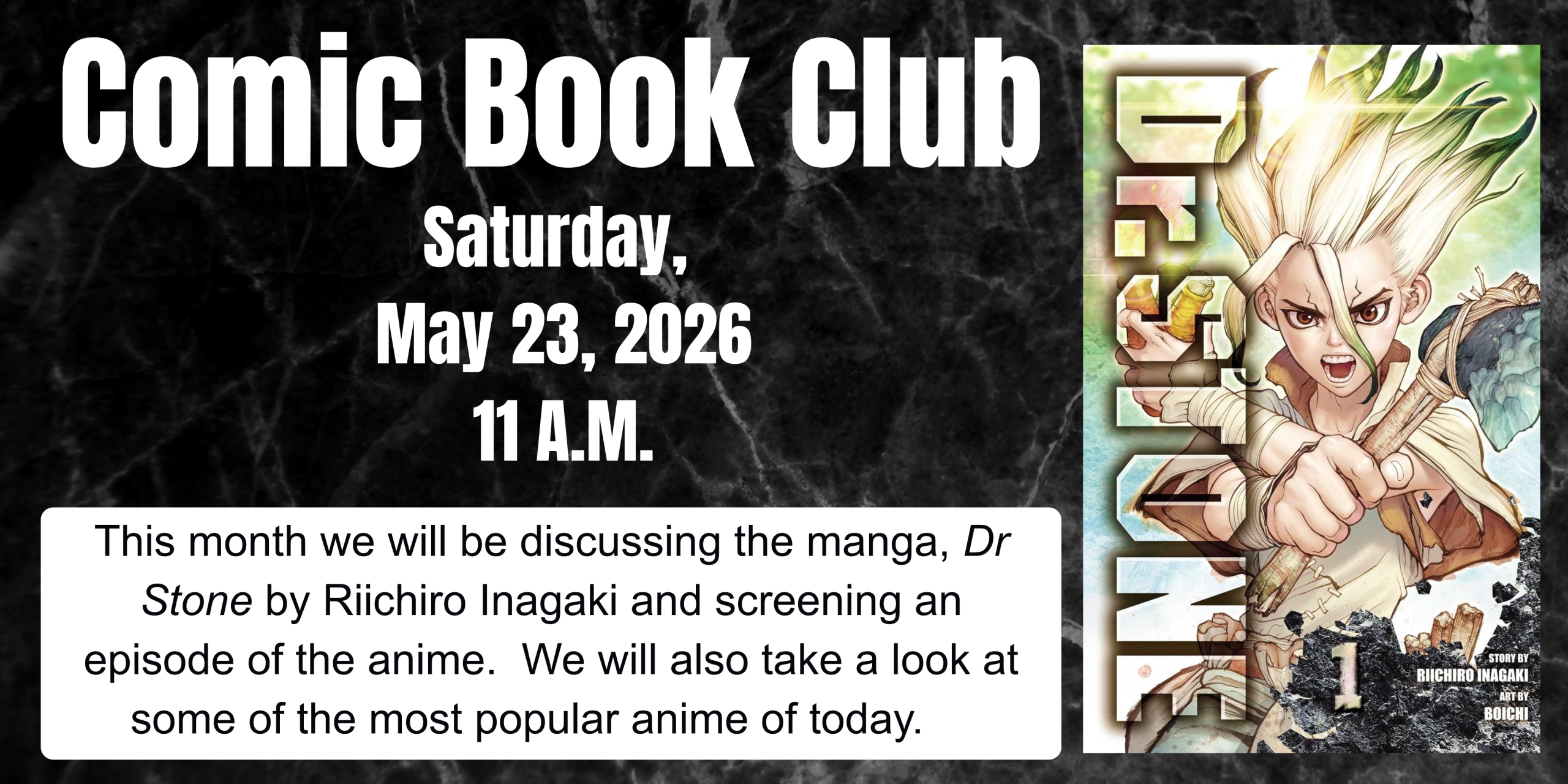 Comic Book Club May 2026 (8 x 4 in)
