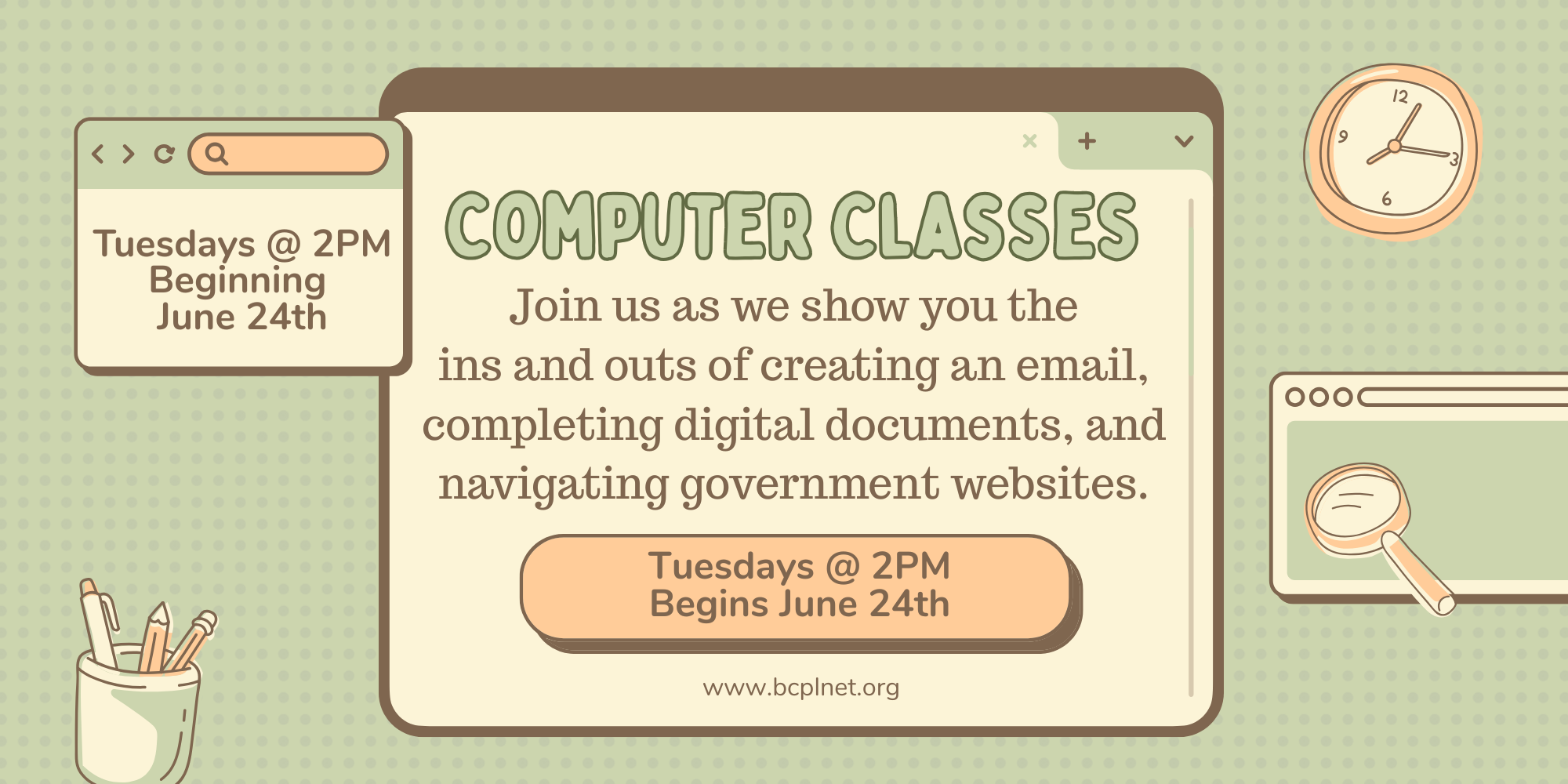 Computer Class (8 x 4 in)