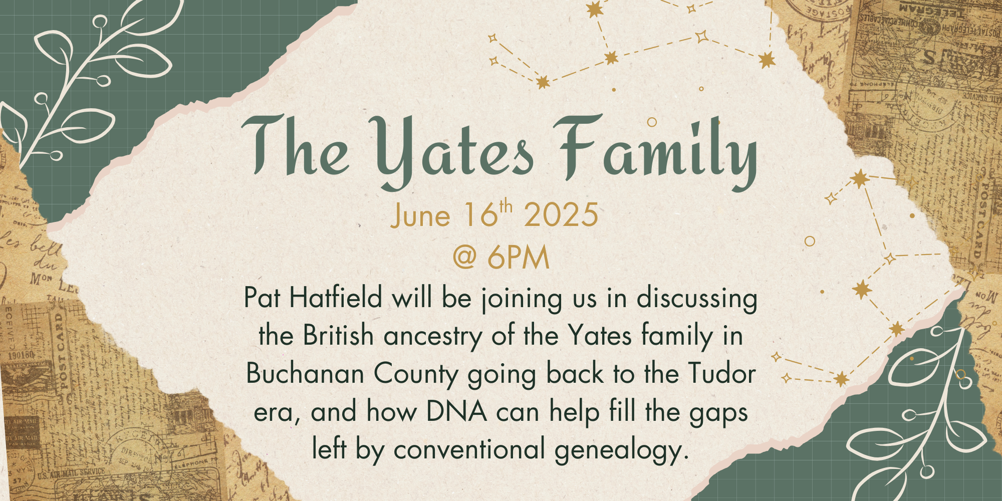 The yates Family DNA (8 x 4 in)