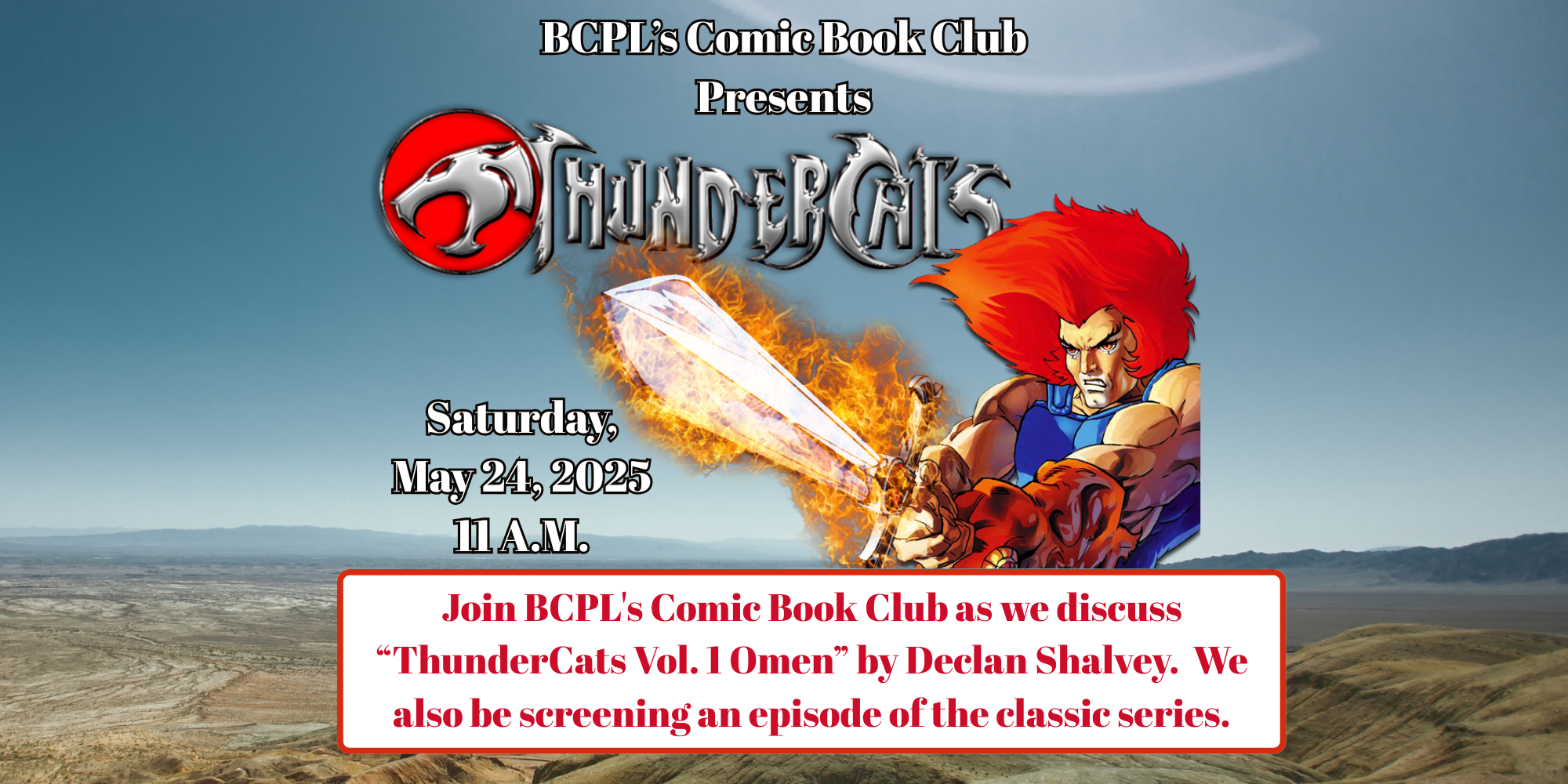 Thundercats Comic Book Club (8 x 4 in)